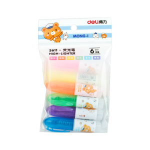 Deli 螢光筆 6枝裝